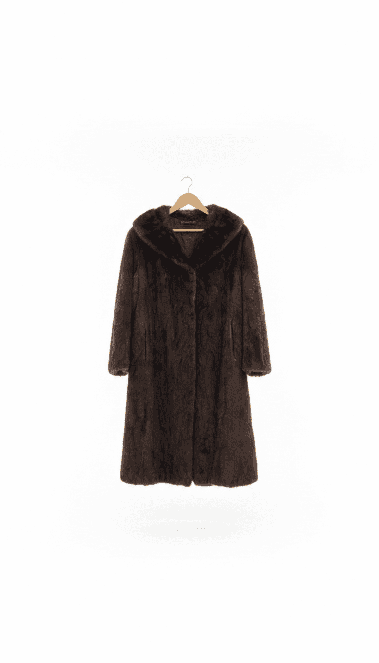Odegaard Nordby Brown Fur Coat