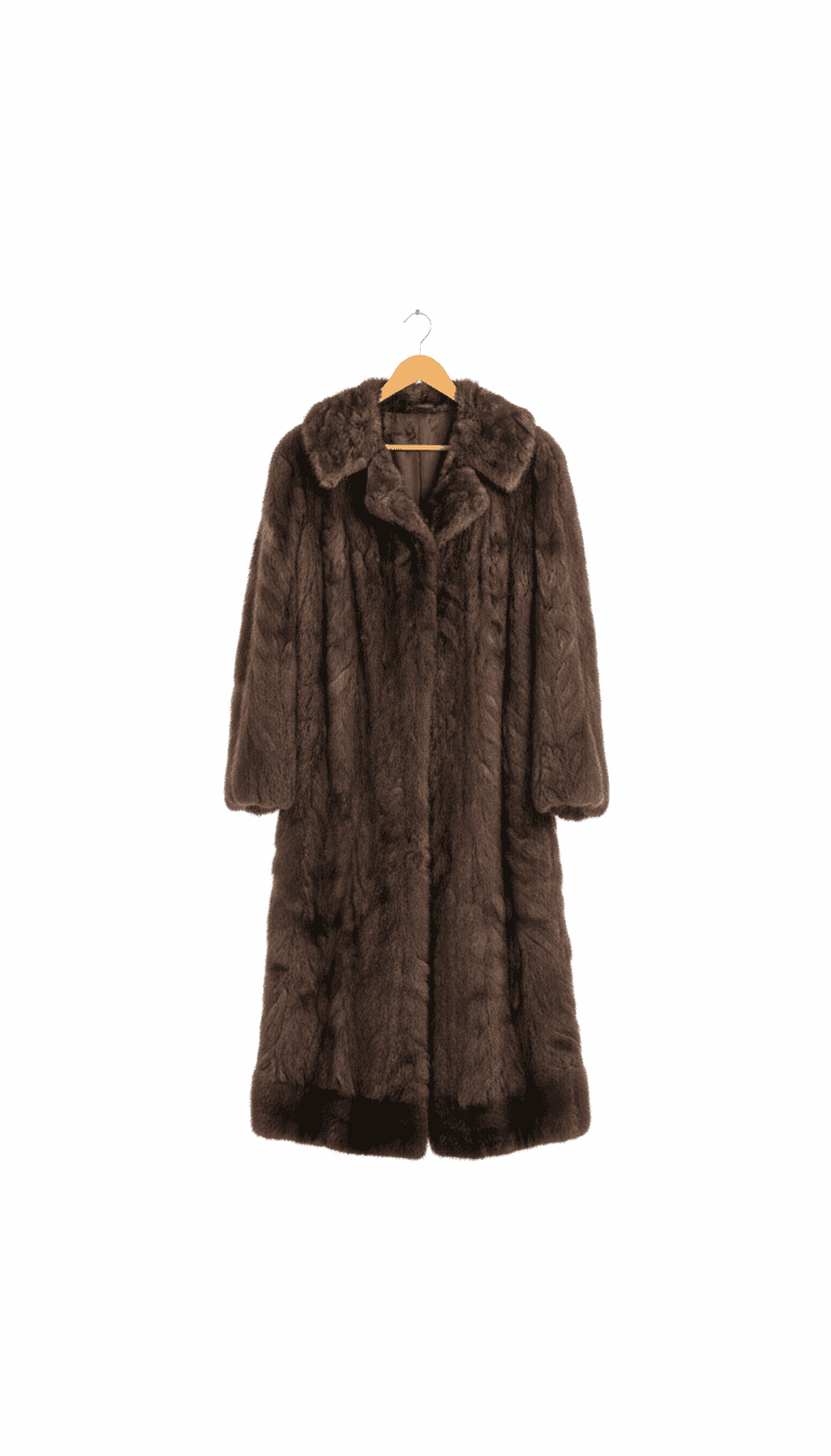C.G.A. Carlson Brown Fur Coat