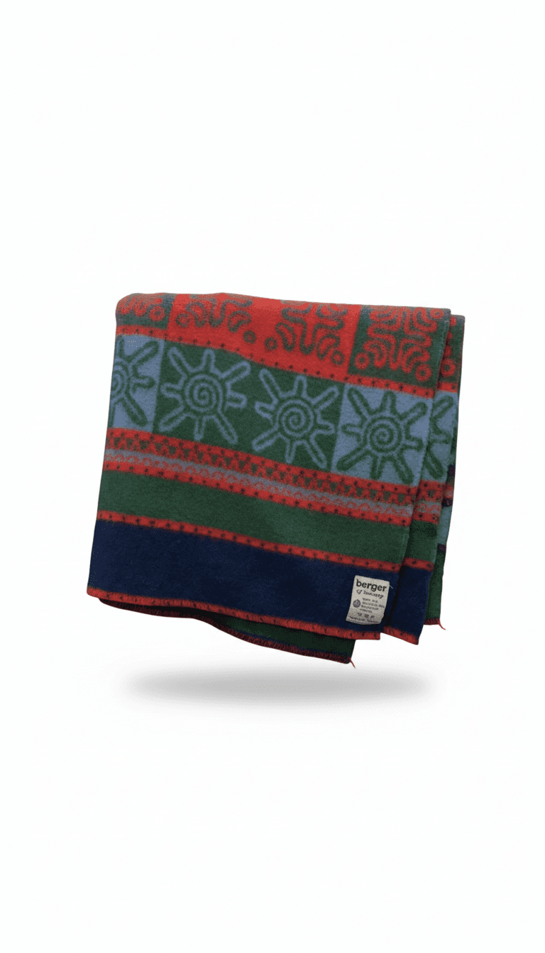Berger of Norway Multicolor Wool Blanket
