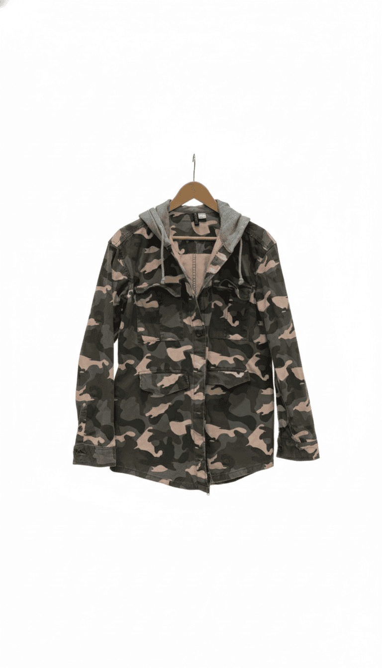 H&M Divided Camouflage Hooded Jacket