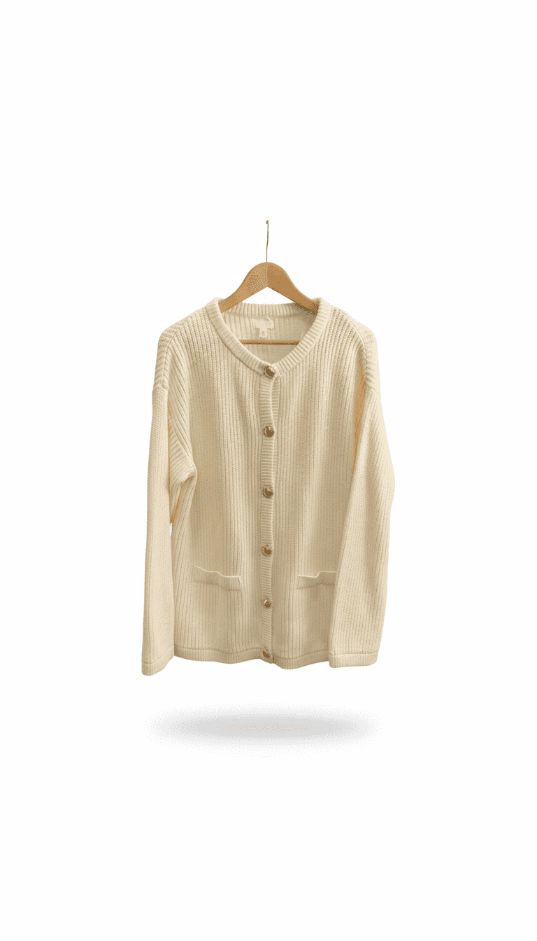 H&M Cream Knit Cardigan