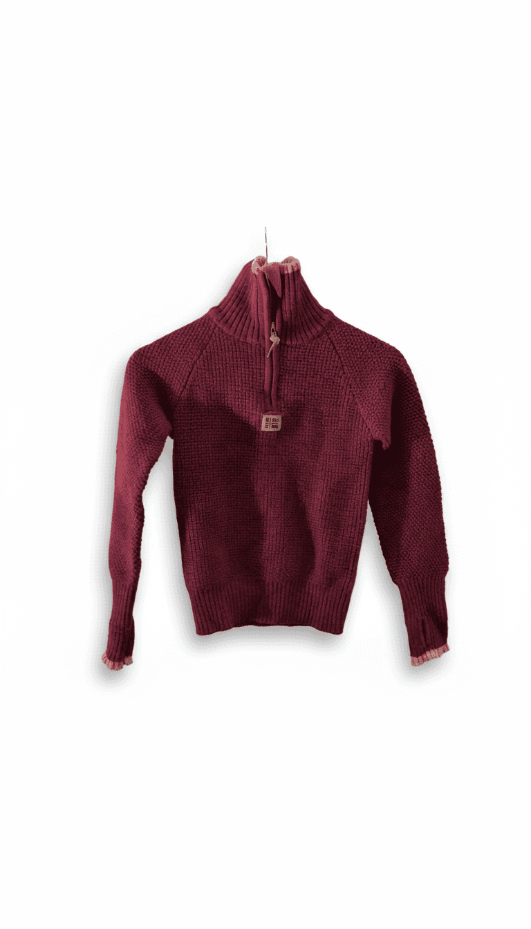 Vikafjell Wine Red Wool Sweater