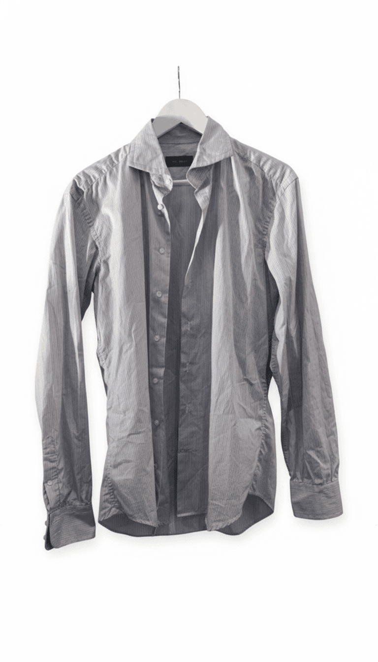 Mens Blue Striped 100% Cotton Shirt