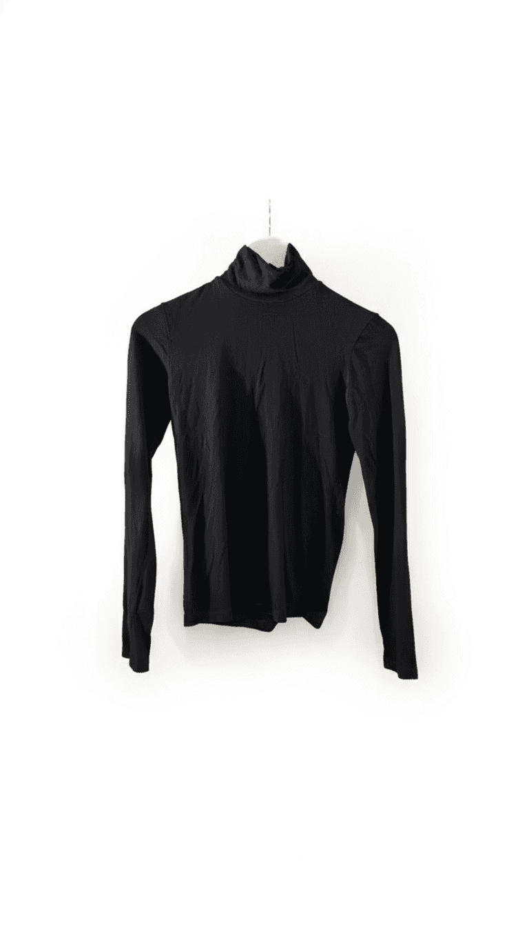 Polo Garage Black Turtleneck Top