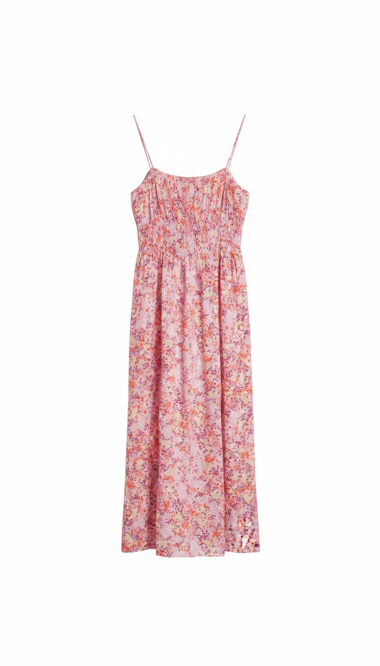 H&M Floral Print Midi Sundress