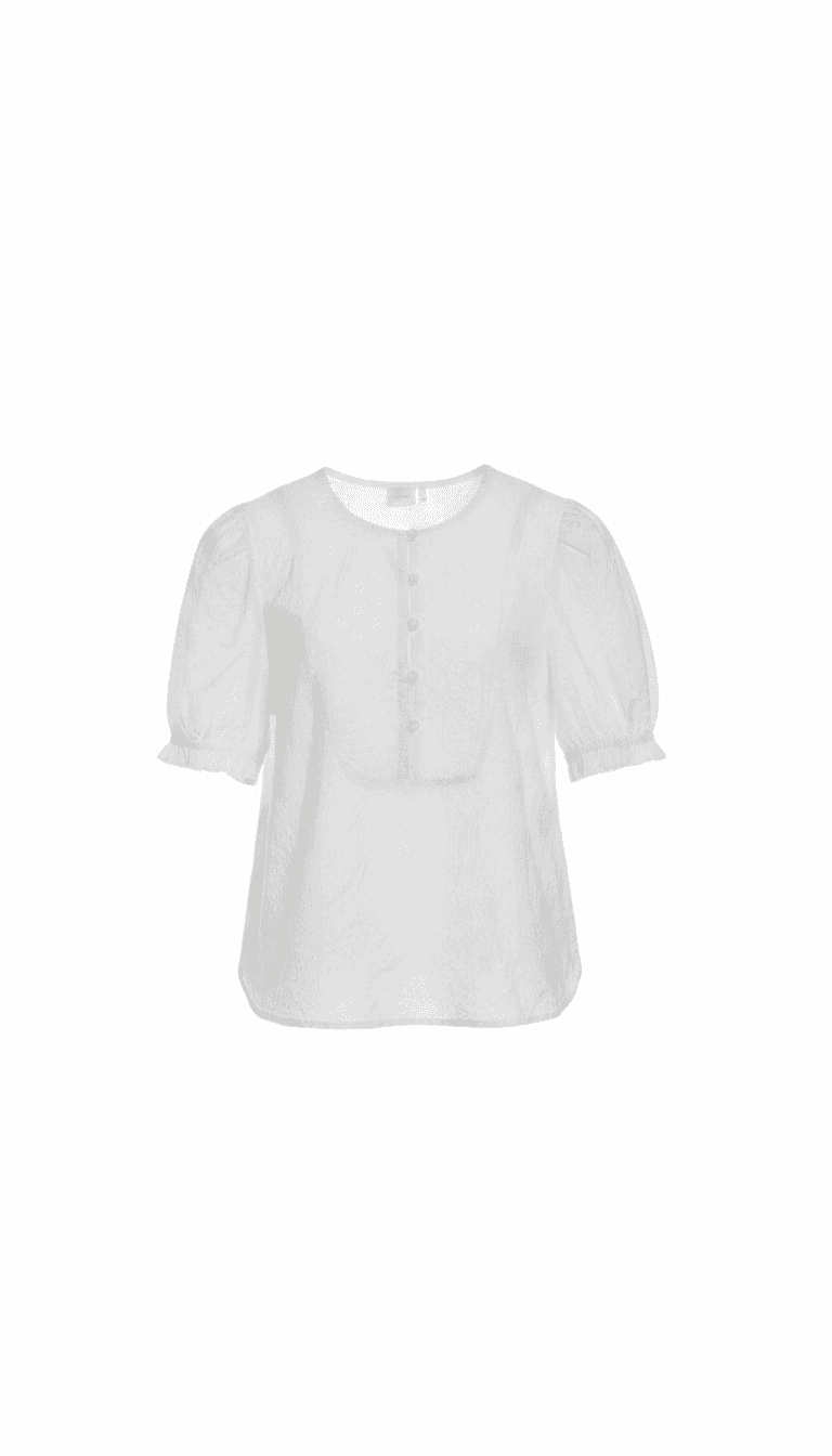 Nümph Women's White Embroidered Blouse