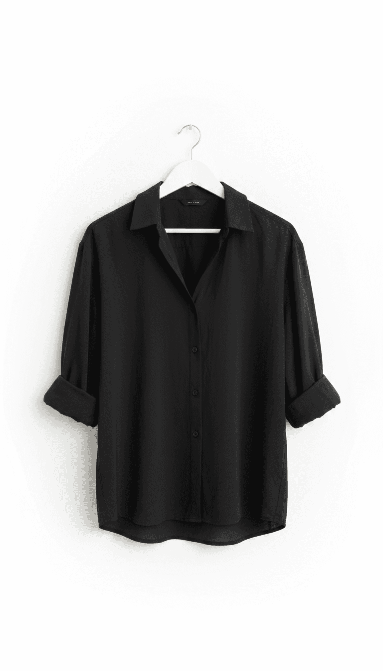 Veromoda Black Button-Up Shirt