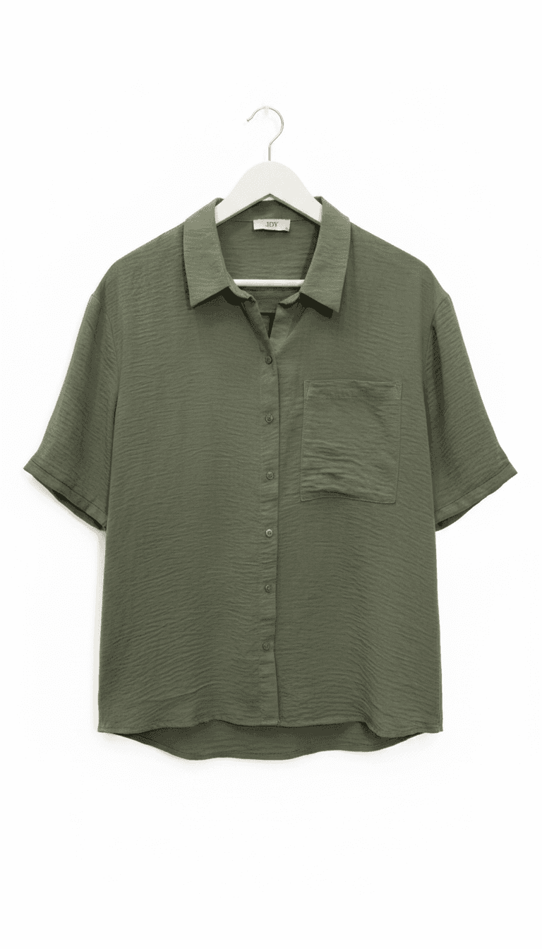JDY Olive Green Button-Up Shirt