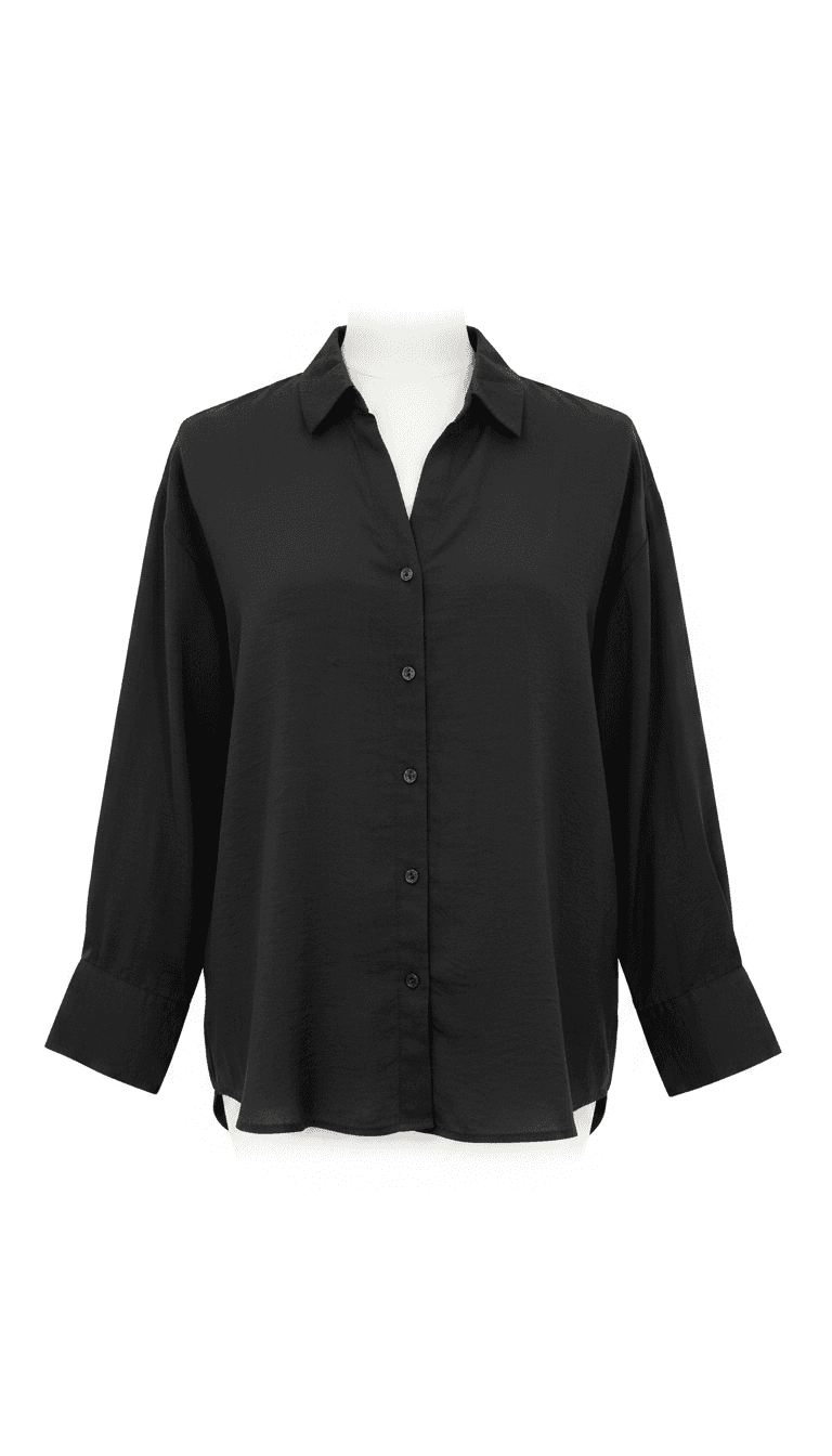Vero Moda Black Button-Up Shirt