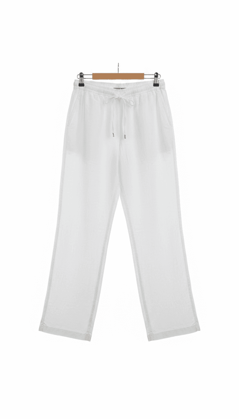 White Casual Pants