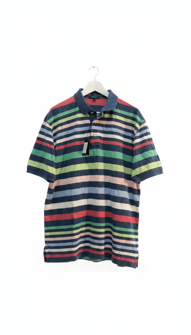 GANT Striped Multi-Color Polo Shirt