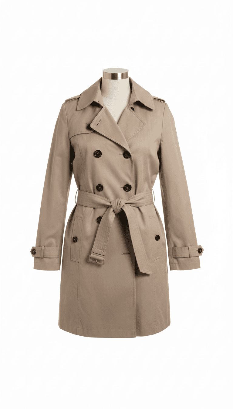 Laura Clement Beige Trench Coat